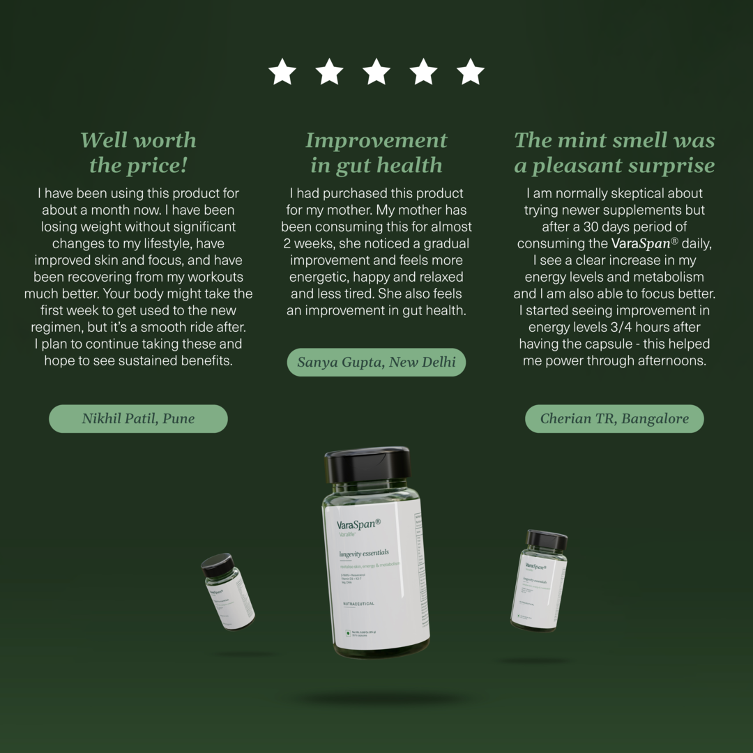 VaraSpan® by Varalife® - NMN & Resveratrol Supplement